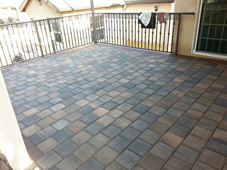 sierra madre new deck build with pavers