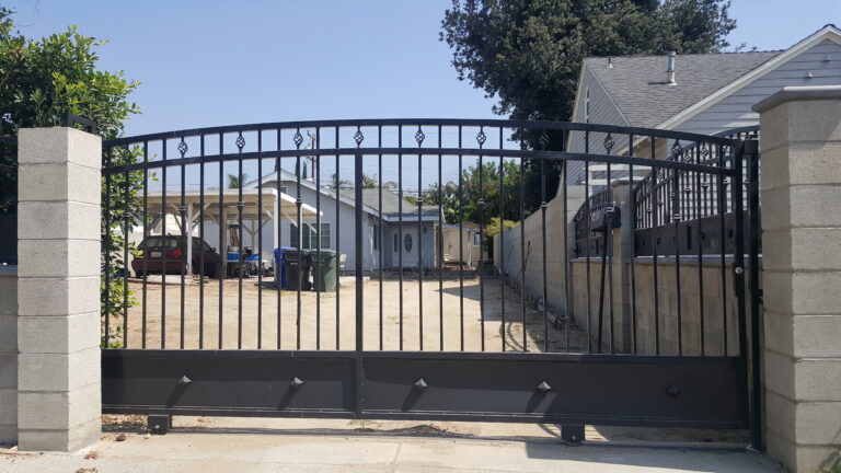 iron fence and gate