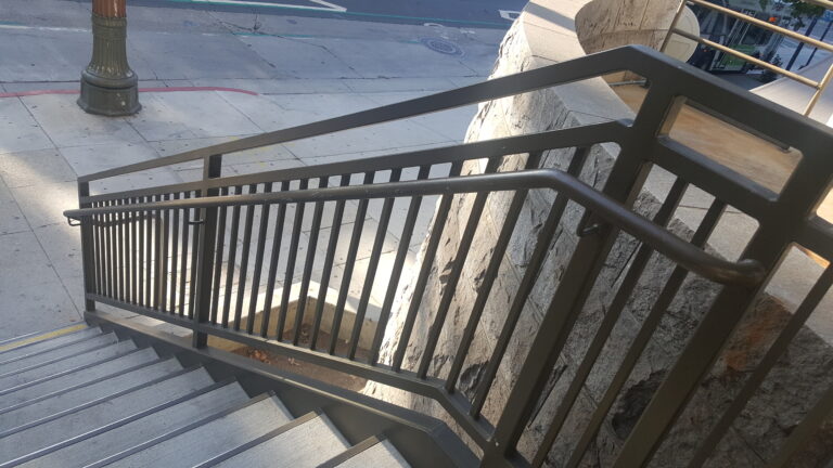 sloped handrail