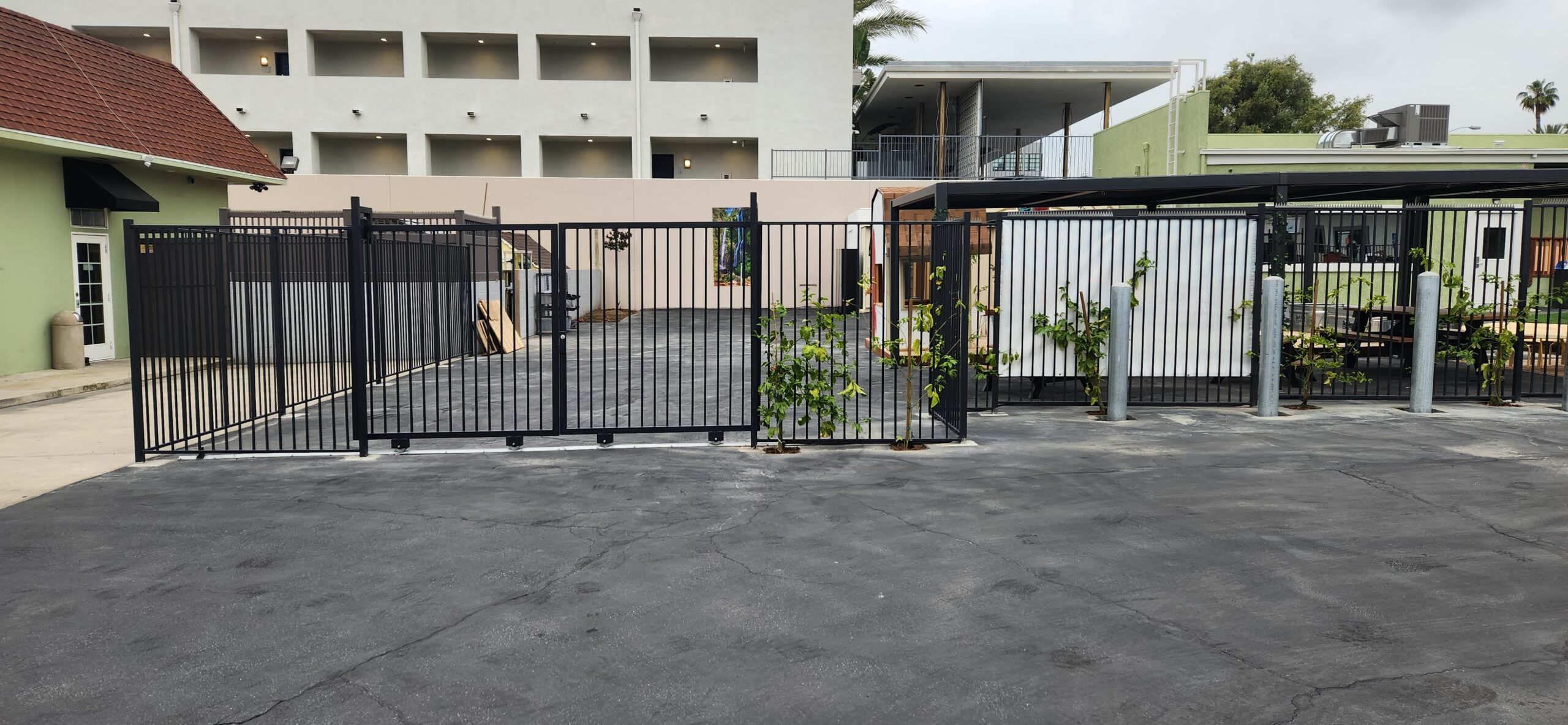 iron fence and gate